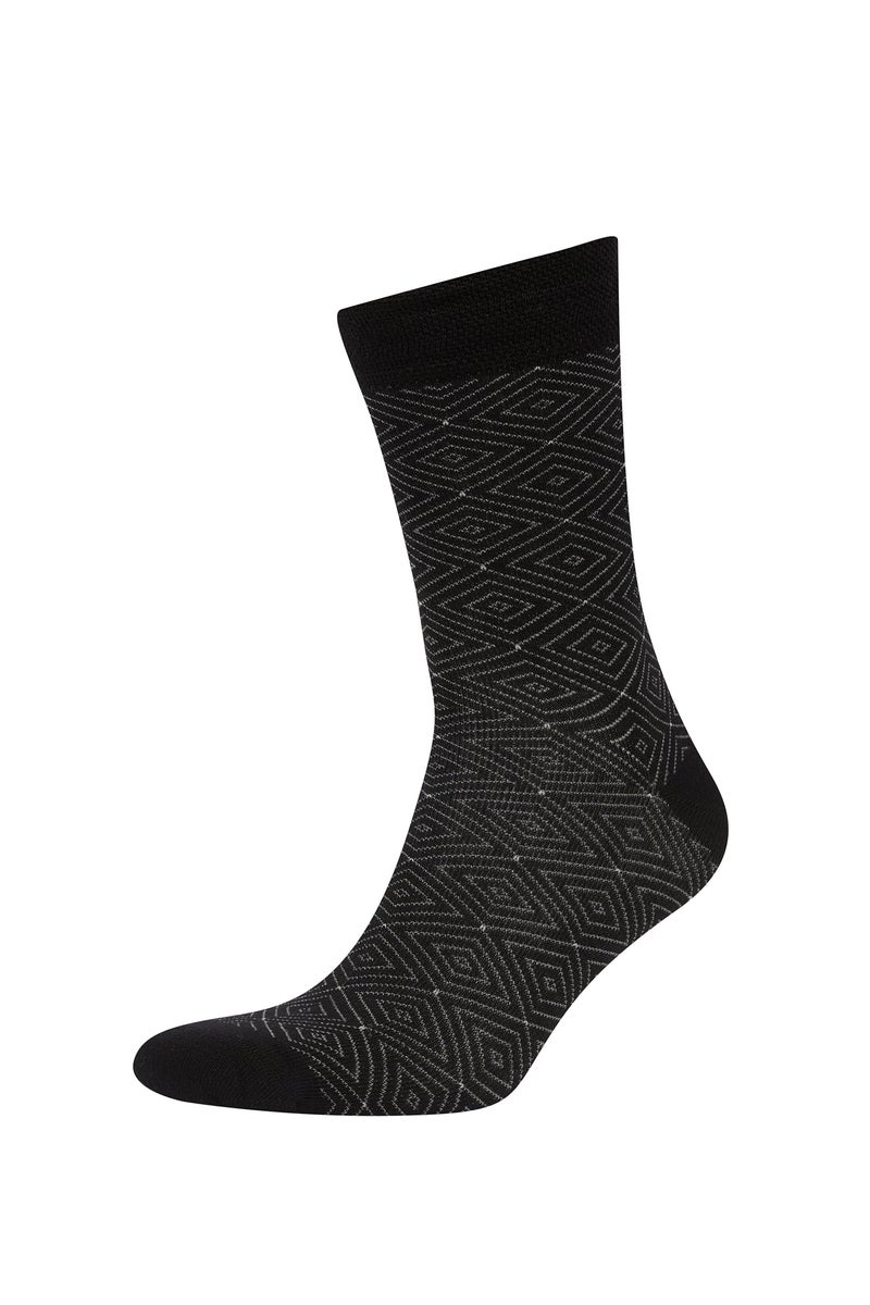DeFacto Black Man Man Seamless 3 Piece Bamboo Long Socks Casual - Image 4